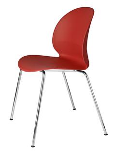 Chaise N02 Rouge foncé|Chromé