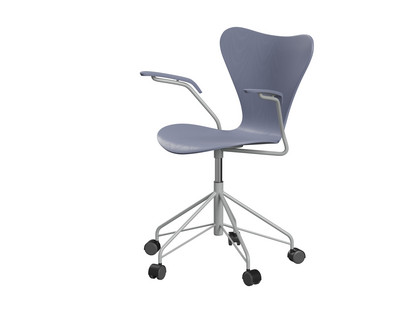 Série 7 Chaise de bureau pivotante 3117 / 3217 New Colours Avec accotoirs|Frêne coloré|Bleu lavande|Nine grey