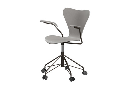 Série 7 Chaise de bureau pivotante 3117 / 3217 New Colours Avec accotoirs|Frêne coloré|Nine grey|Brown bronze