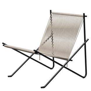 Chaise PK4  Nature|Acier inox, revêtu par poudre noir