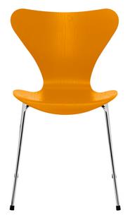 Série 7 chaise 3107 Frêne coloré|Burnt Yellow|Chromé