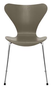 Série 7 chaise 3107 Frêne coloré|Olive Green|Chromé
