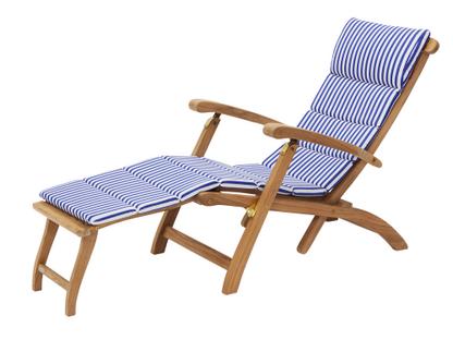 Chaise longue Steamer Sea blue Stripe