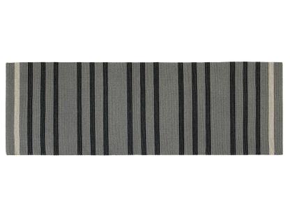 Tapis Fleur 80 x 240 cm|Gris/noir