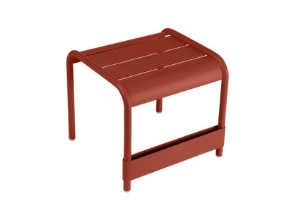 Petite table basse / Repose-pieds Luxembourg Ocre rouge