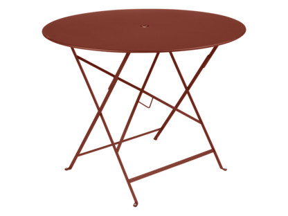 Table pliante Bistro ronde H 74 x Ø 96 cm|Ocre rouge