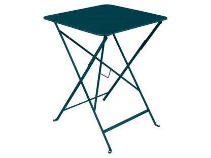 Table pliante Bistro  H 74 x L 57 x P 57 cm|Bleu acapulco