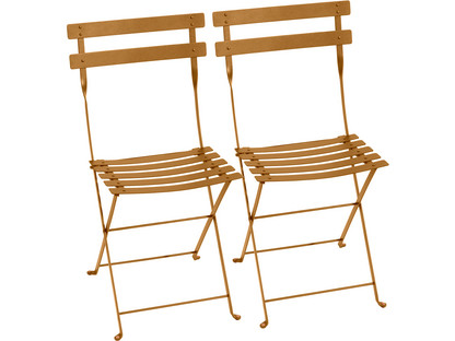 Chaise pliante Bistro - lot de 2 Pain d'épices