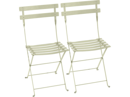 Chaise pliante Bistro - lot de 2 Tilleul