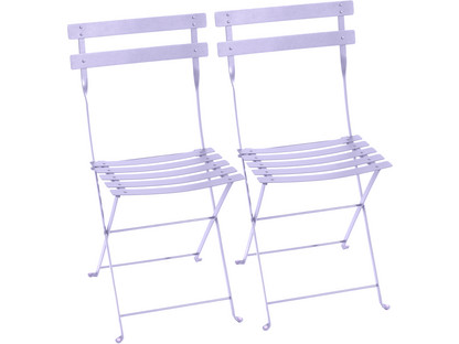 Chaise pliante Bistro - lot de 2 Guimauve