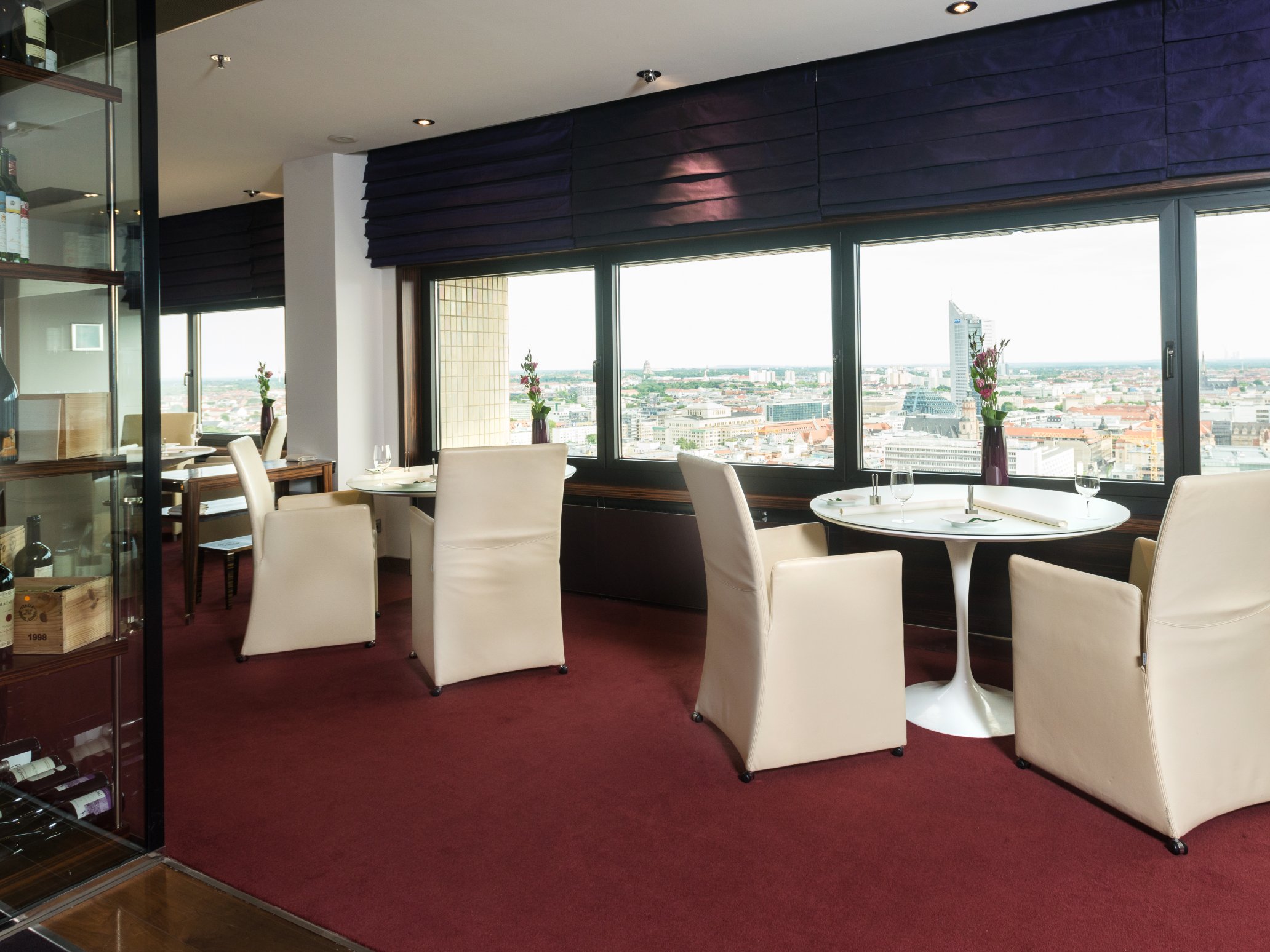 Restaurant Falco Leipzig – table avec vue panoramique