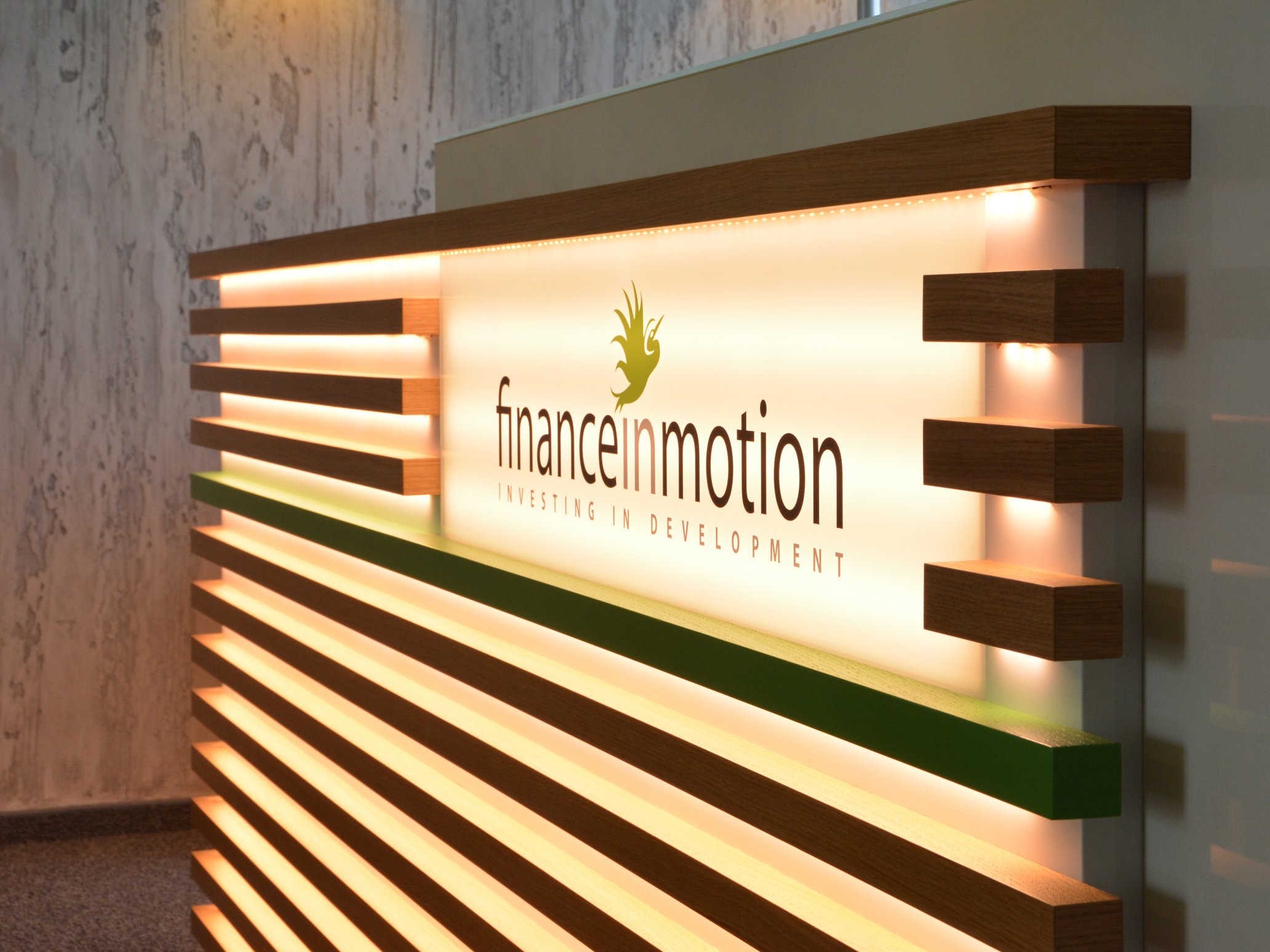 Installation lumineuse Finance in Motion, Frankfurt