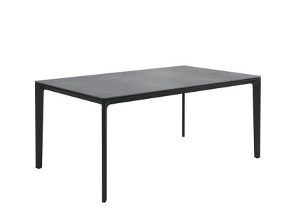 Table Carver Céramique|Revêtement poudré anthracite|L 170 x l 100 cm
