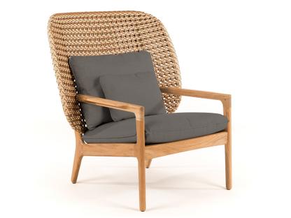 Kay Highback Lounge Chair Harvest|Fife Platinum|Sans repose-pieds