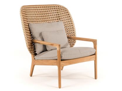 Kay Highback Lounge Chair Harvest|Fife Rainy Grey|Sans repose-pieds