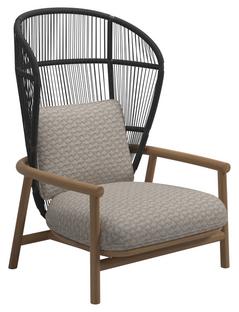 Fern Highback Lounge Chair Raven|Wave Buff