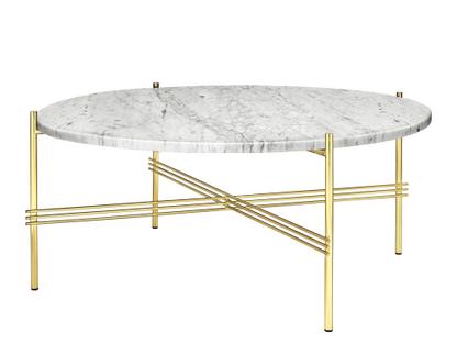 TS Coffee Table Ø 80 x H 35 cm|Blanc|Laiton