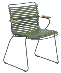 Chaise Click  Avec accotoirs|Vert olive