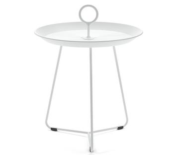 Table d'appoint Eyelet  H 45,5 x Ø 45 cm|Blanc