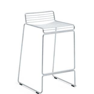 Tabouret de bar Hee  Version cuisine: hauteur de l'assise 65 cm|Hot Galvanized