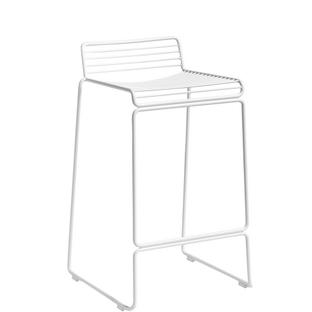 Tabouret de bar Hee  Version cuisine: hauteur de l'assise 65 cm|Blanc