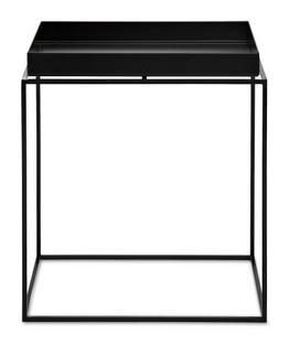 Table avec plateau Tray  H 40/44 x L 40 x P 40 cm|Noir