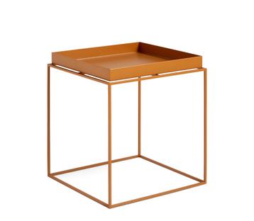 Table avec plateau Tray  H 40/44 x L 40 x P 40 cm|Toffee