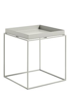 Table avec plateau Tray  H 40/44 x L 40 x P 40 cm|Gris foncé