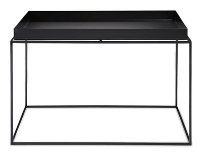 Table avec plateau Tray  H 35/39 x L 60 x P 60 cm|Noir