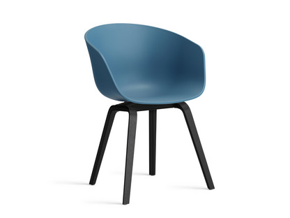 About A Chair AAC 22 Azure blue 2.0|Chêne laqué noir