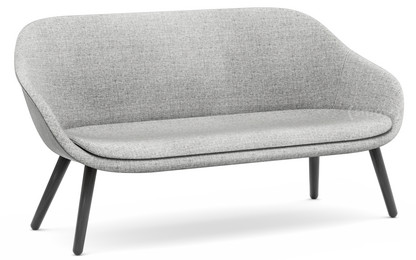 About A Lounge Sofa for Comwell Hallingdal - gris clair|Chêne laqué noir