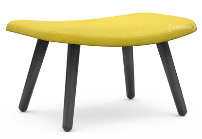 About A Lounge Ottoman AAL 03 Hallingdal 420 - jaune|Chêne laqué noir