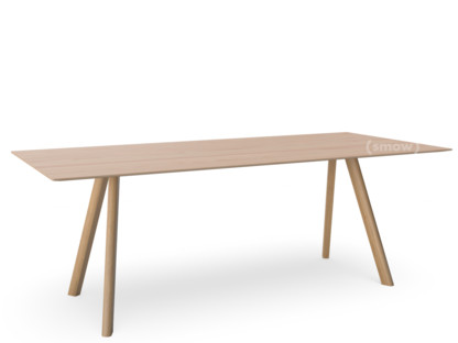 Copenhague Table CPH30 L 200 x l 90 x H 75|Chêne laqué|Placage chêne