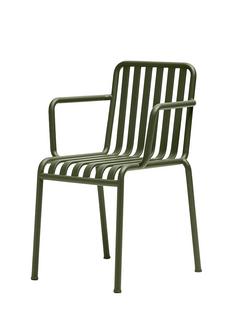 Chaise de jardin Palissade Olive|Avec accotoirs