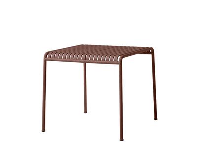 Table Palissade Rouge de fer|L 82,5 x L 90 cm