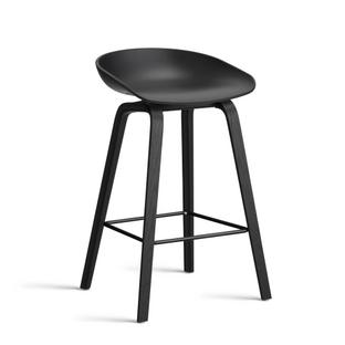 About A Stool AAS 32 Version cuisine: hauteur de l'assise 64 cm|Chêne laqué noir|Black 2.0