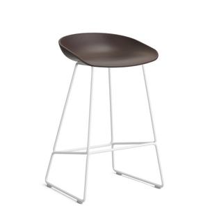 About A Stool AAS 38 Version cuisine: hauteur de l'assise 64 cm|Acier thermolaqué blanc|Raisin 2.0