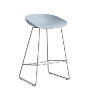 About A Stool AAS 38 Version cuisine: hauteur de l'assise 64 cm|Acier inoxydable|Slate blue 2.0