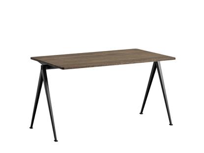 Pyramid Table 01 L 140 x l 75 x H 74 cm|Chêne fumé|Acier thermolaqué noir