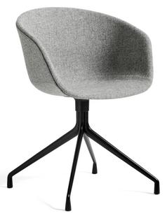 About A Chair AAC 21 Hallingdal - gris clair|Aluminium thermolaqué noir 