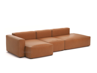 Mags Soft Sofa Combinaison 4 Accotoir à gauche|Cuir Sense - cognac