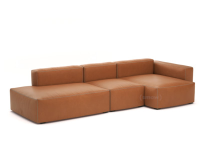 Mags Soft Sofa Combinaison 4 Accotoir à droite|Cuir Sense - cognac