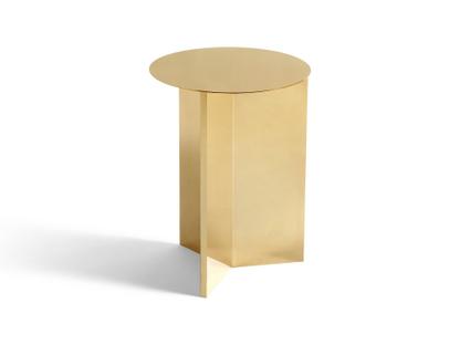 Table Slit Acier|H 47 x Ø 35 cm|Laiton poli