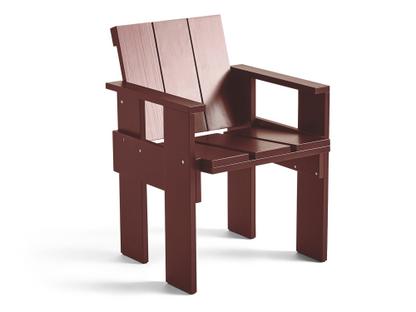 Chaise Crate Dining  Pin laqué rouge fer