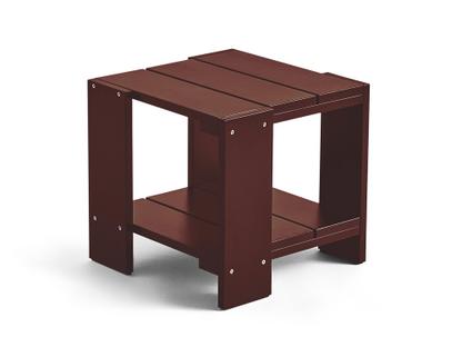 Table d'appoint Crate  Pin laqué rouge fer