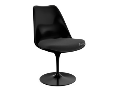 Chaise Tulip Saarinen Statique|Coussin d'assise|Noir|Noir (Tonus 128)