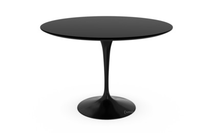 Table à manger ronde Saarinen 107 cm|Noir|Stratifié noir