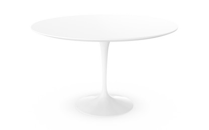 Table à manger ronde Saarinen 120 cm|Blanc|Stratifié blanc
