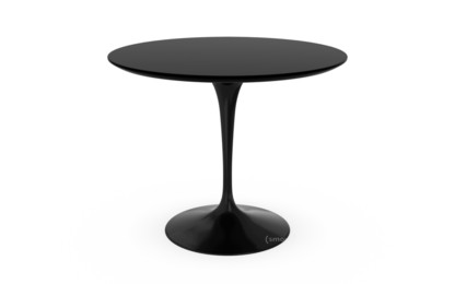 Table à manger ronde Saarinen 91 cm|Noir|Stratifié noir