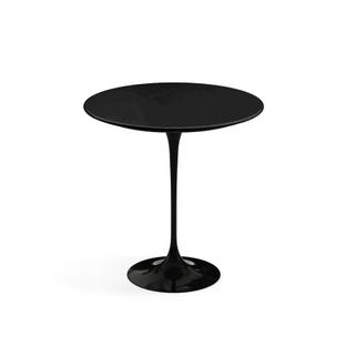 Table d'appoint ronde Saarinen 51 cm|Noir|Laqué noir
